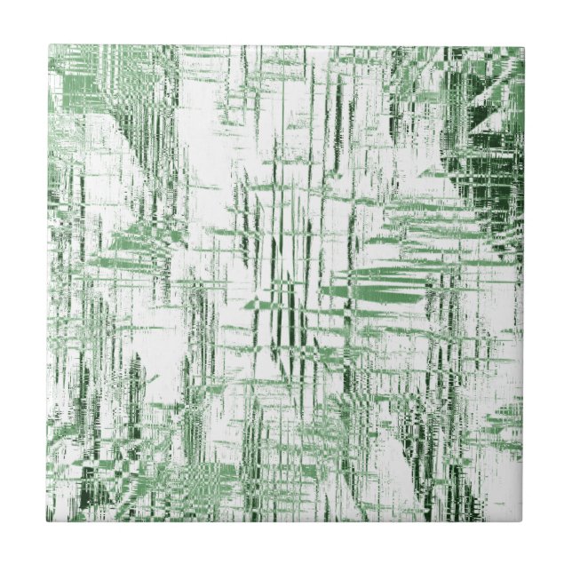 Art Deco Green Fliese (Vorderseite)