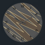 Art Deco Große Wanduhr<br><div class="desc">Art Déco Clock mit römischen Zahlen</div>
