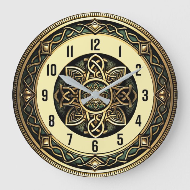 Art Deco Große Wanduhr (Vorderseite)