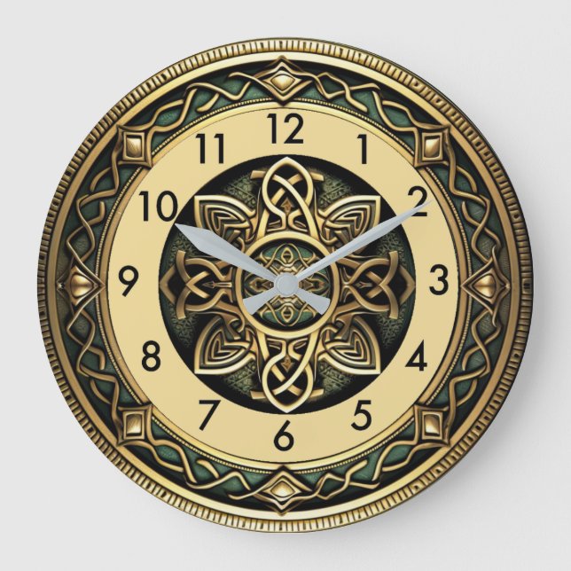 Art Deco Große Wanduhr (Vorderseite)