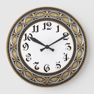 Art Deco Große Wanduhr