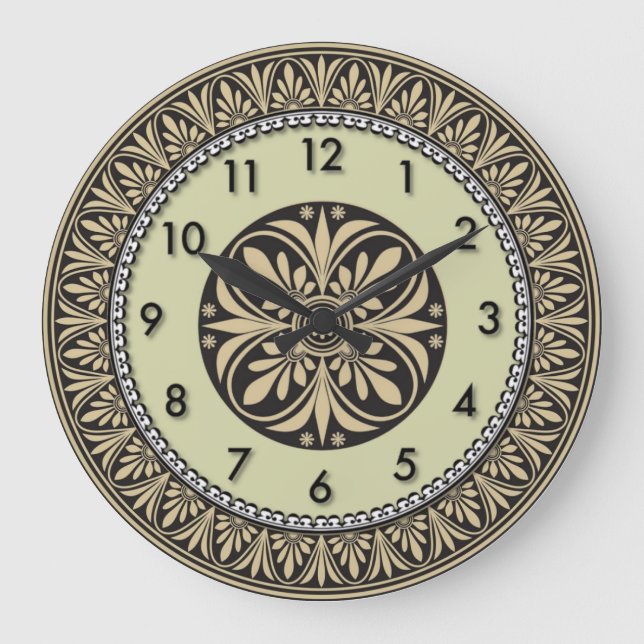 Art Deco Große Wanduhr (Vorderseite)