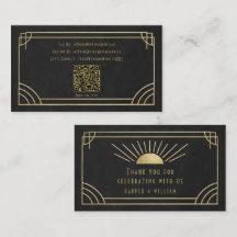 Art Deco Gruß- & Dankeskarten