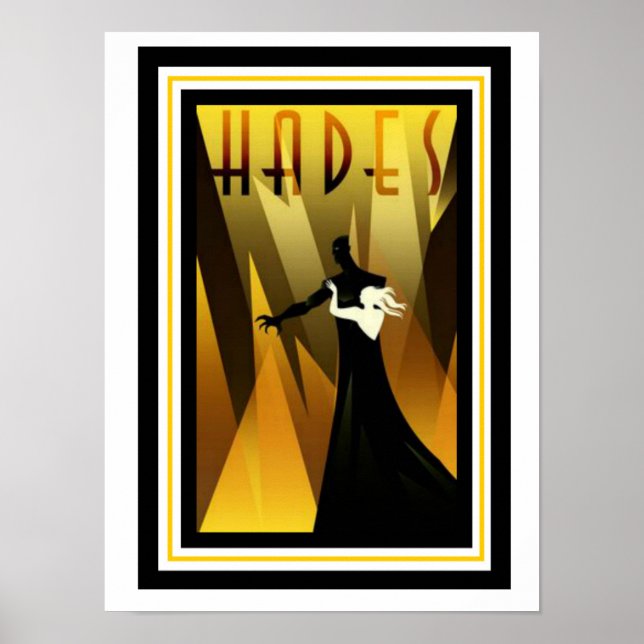 Art Deco Hades Poster 12 x 16 (Vorne)