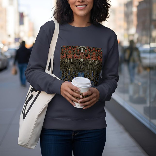 Art Deco Heritage Flag | Netherlands | Vintage Sweatshirt (Lifestyle Shot)
