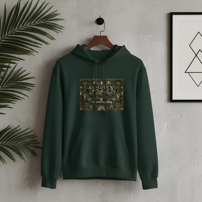 Art Deco Heritage Flag | Saudi Arabia | Vintage Hoodie (Styled Shot)