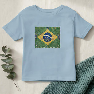 Art Deco Heritage-Flagge   Brasilien   Stil der 19 Kleinkind T-shirt