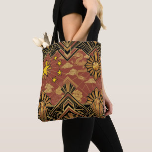 Art Deco Heritage-Flagge China Benutzerdefiniert Tasche