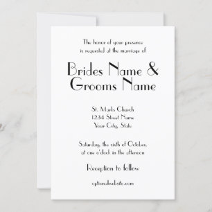 Art Deco Hochzeit Einladung