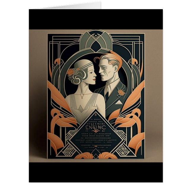 Art Deco Hochzeitsthema (Vorderseite)