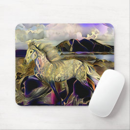 Art Deco Icelandic Pferd Mousepad