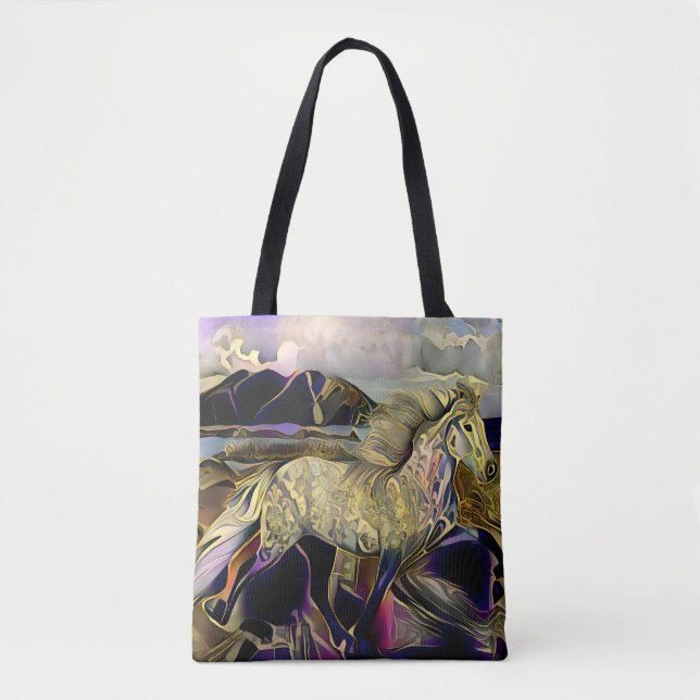 Art Deco Icelandic Pferd Tasche (Vorderseite)