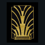 Art Deco Icon in Gold Poster<br><div class="desc">Wenn Sie sich für den Download entscheiden, macht Ihr Walgreen Store Platinenplakate aus Ihrem Download in verschiedene Größen und in verschiedenen Texturen zu einem sehr guten Preis. Manchmal mit einem Rabatt. Ein Tipp von meinem US-Freund. Für Großbritannien siehe "Digital Printing" online. Das ist mein neuestes Poster, wo ich ein Art-Déco-Symbol...</div>