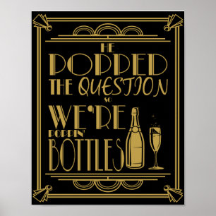 Art déco "Il pop la question" Imprimer