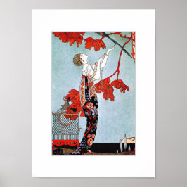 Art Deco Illustration von George Barbier Print Poster