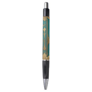 Art Deco in Blau und Gold Kugelschreiber