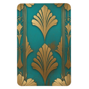 Art Deco in Blau und Gold Magnet
