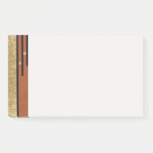 Art Deco in Gold und Beige Post-it Klebezettel