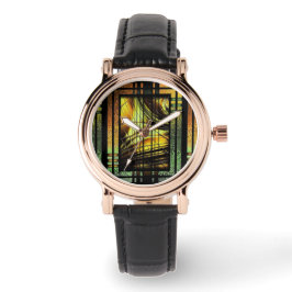 Art Deco in Grün und Gold Armbanduhr