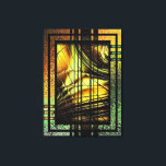 Art Deco in Grün und Gold Leinwanddruck<br><div class="desc">Art Deko Stil digitales Design in Honiggolden,  Grüntönen,  goldbraun,  und schwarz.</div>