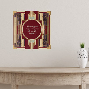 Art Deco individuell anpassbarer herunterladbarer  Poster