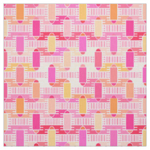 Art Déco Industrial Chic - rosa, pfirsichfarben, g Stoff