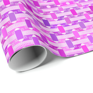 Art Déco, industrieller Chic, violett, orchid, lav Geschenkpapier