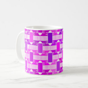 Art Déco, industrieller Chic, violett, orchid, lav Kaffeetasse