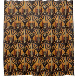 ART DECO INLAID WOODWORT 3 DUSCHVORHANG