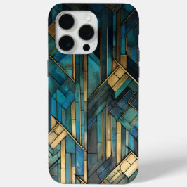 Art Deco Inspiriert Aquamarin-Türkis-Schutz Case-Mate iPhone Hülle