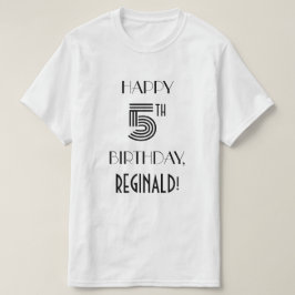Art Deco Inspiriert Look 5. Geburtstagsparty Shirt
