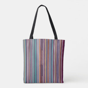 Art Deco inspiriertes vertikales Streifenmuster Tasche