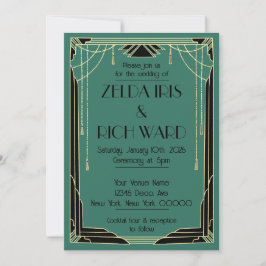Art Deco Invite Einladung