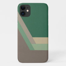 ART DECO iPhone 11 coque (menthe/gris)
