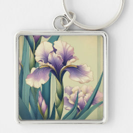 Art Deco Iris Schlüsselanhänger