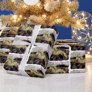 Art Deco Isländisches Pferd Geschenkpapier