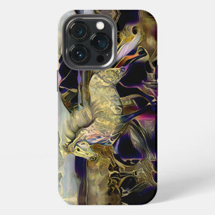 Art Deco Isländisches Pferd iPhone 13 Pro Hülle