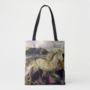 Art Deco Isländisches Pferd Tasche