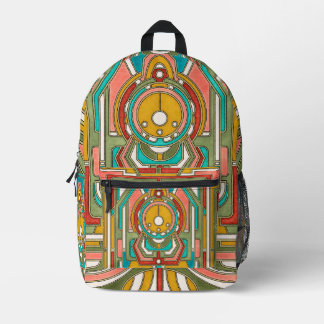 Art Deco Jugendstil Bedruckter Rucksack