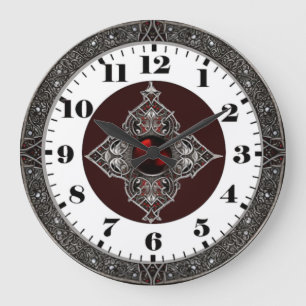 Art Deco Keltisch  Große Wanduhr