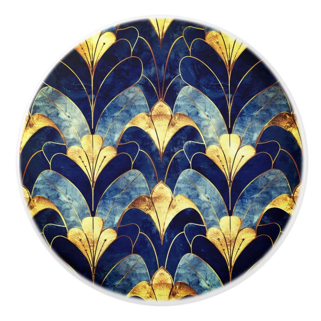 Art Deco Keramikknauf (Vorderseite)