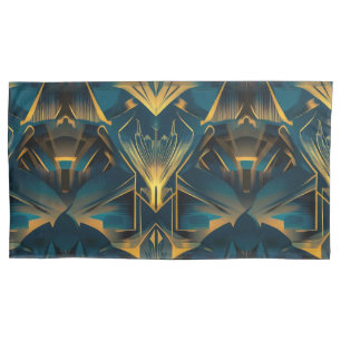 Art Deco King Pair Pillowcases Kissenbezug