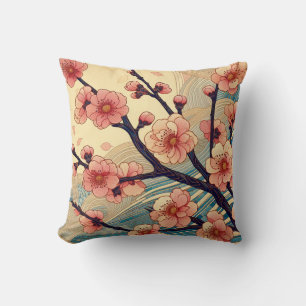 Art Deco Kirschblüten Kissen