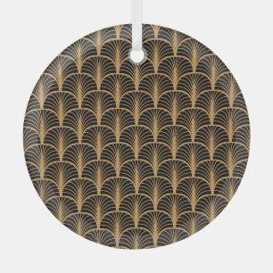 Art Deco Klassiker: Geometrisches Vintage-Ornament Ornament Aus Glas