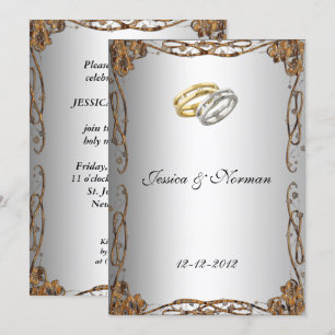 Art Deco Klassische Hochzeitseinladung Einladung