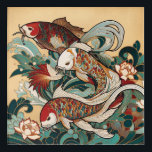 Art Deco Koi MASI Acryl Wandkunst<br><div class="desc">Ideal für den Art Deco Liebhaber!</div>