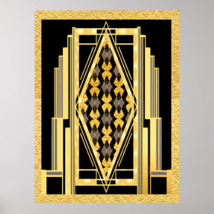 Art-Deco-Kompilierung Poster