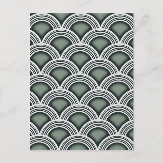 Art-Deco-Konzentrat Postkarte (Vorderseite)