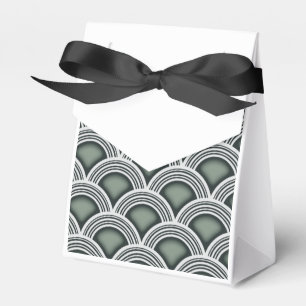 Art Deco Kreise Gefallen Box Geschenkschachtel