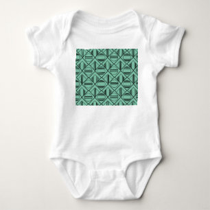 Art-Deco-Kreise und Diamanten Baby Strampler